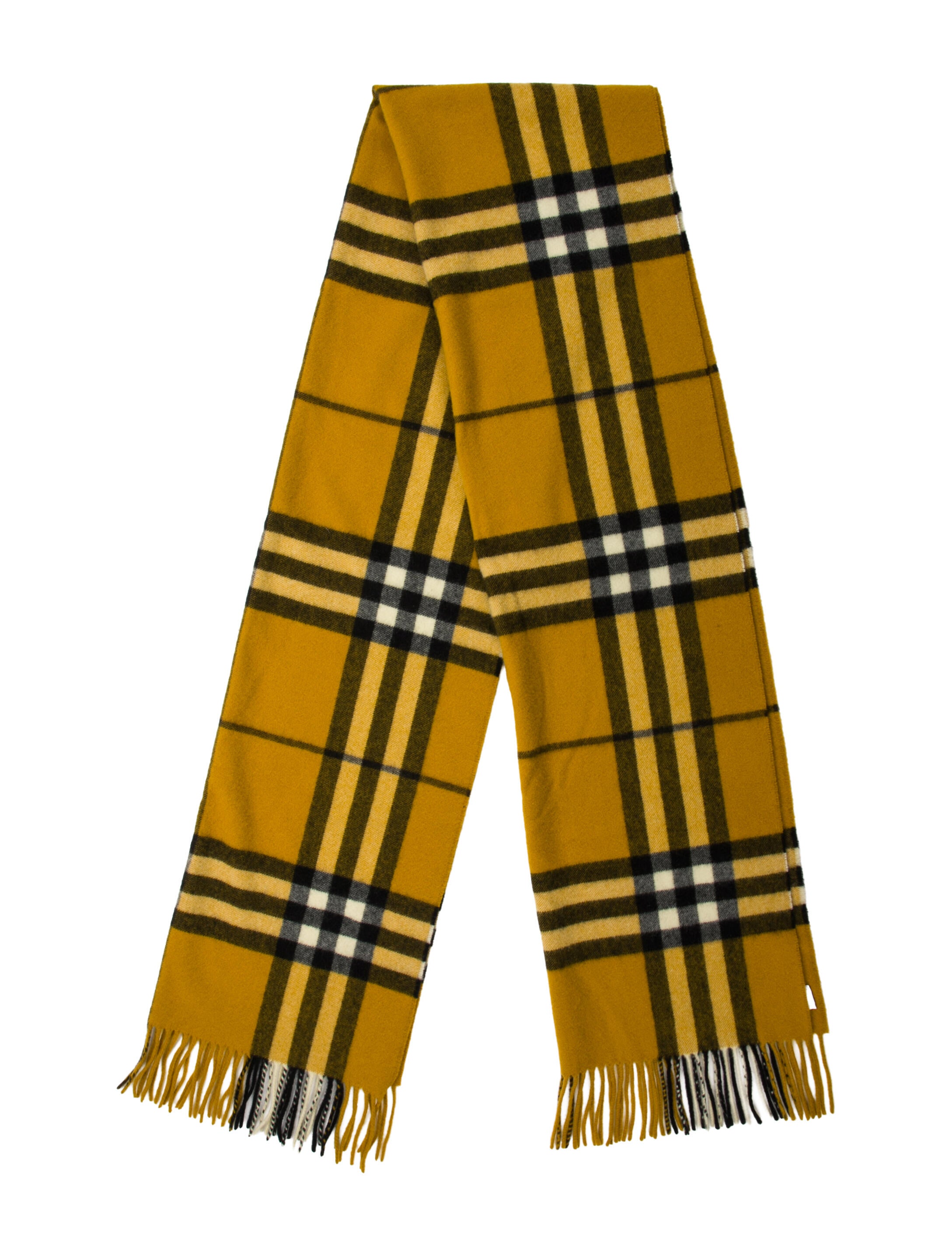 Burberry Cashmere House Check Pattern Scarf